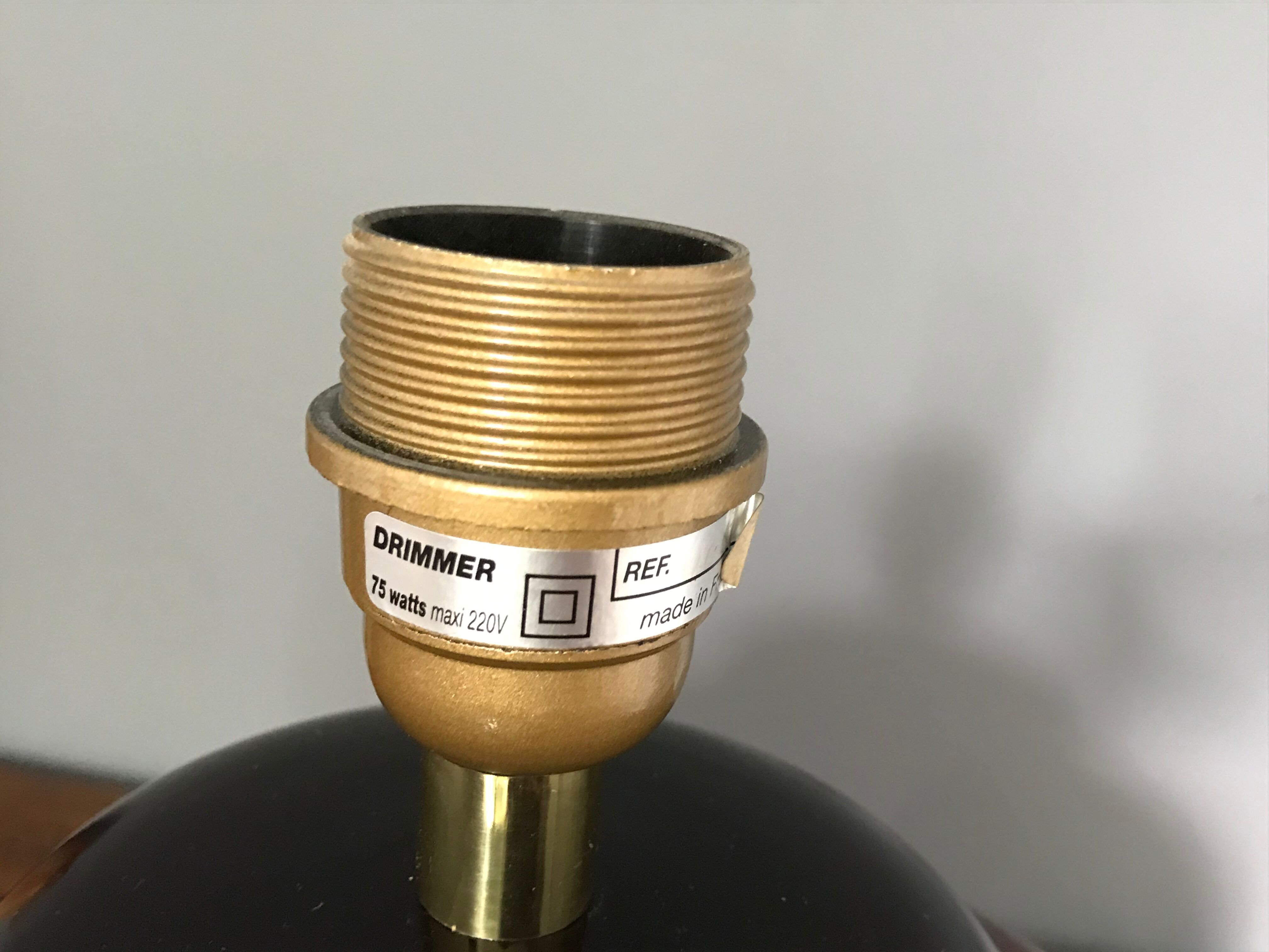 Vintage ceramic lamp by L. Drimmer