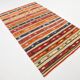 142x231Cm Multicolor Vintage Kilim Rug, Handmade Wool Rug