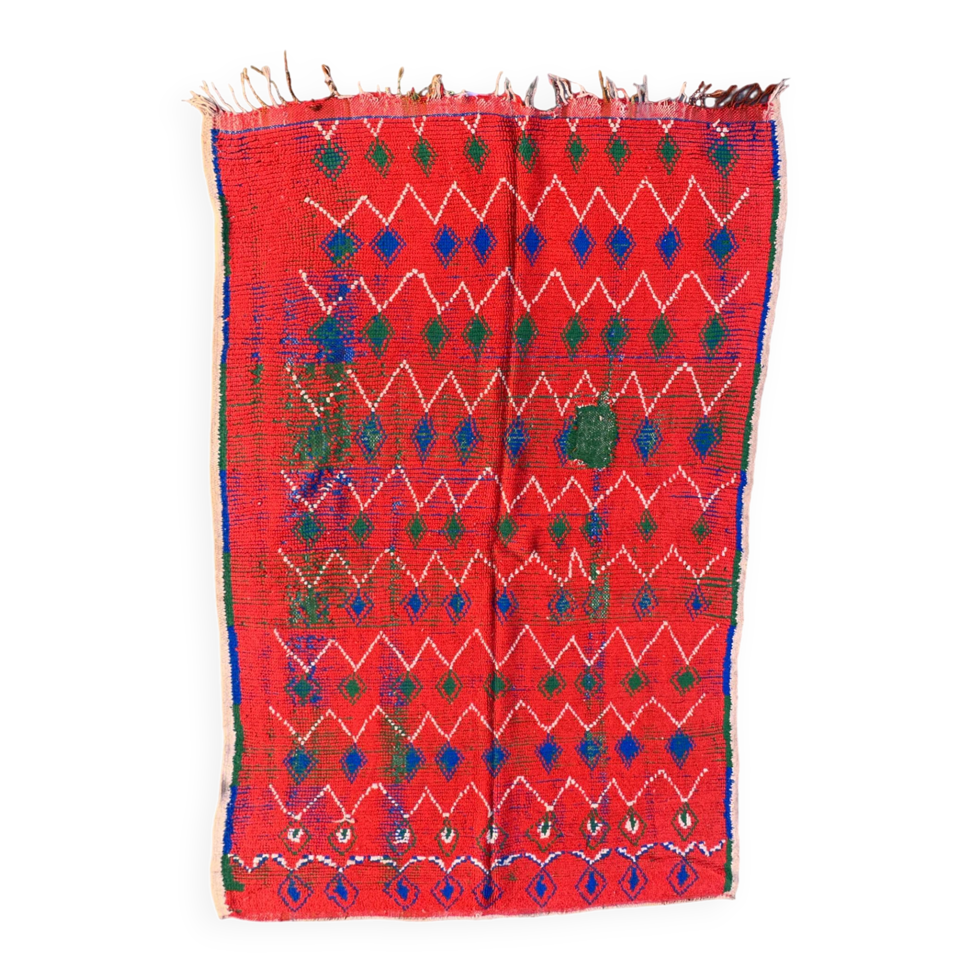 Red Boujad Moroccan rug - 145 x 226 cm