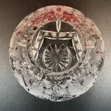 18cm cut crystal ball vase