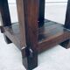 Wabi Sabi Style Oak Side Table, France, 1930s