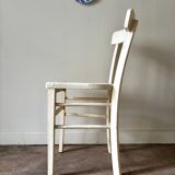 White wooden bistro chair