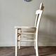 Chaise bistrot en bois blanc