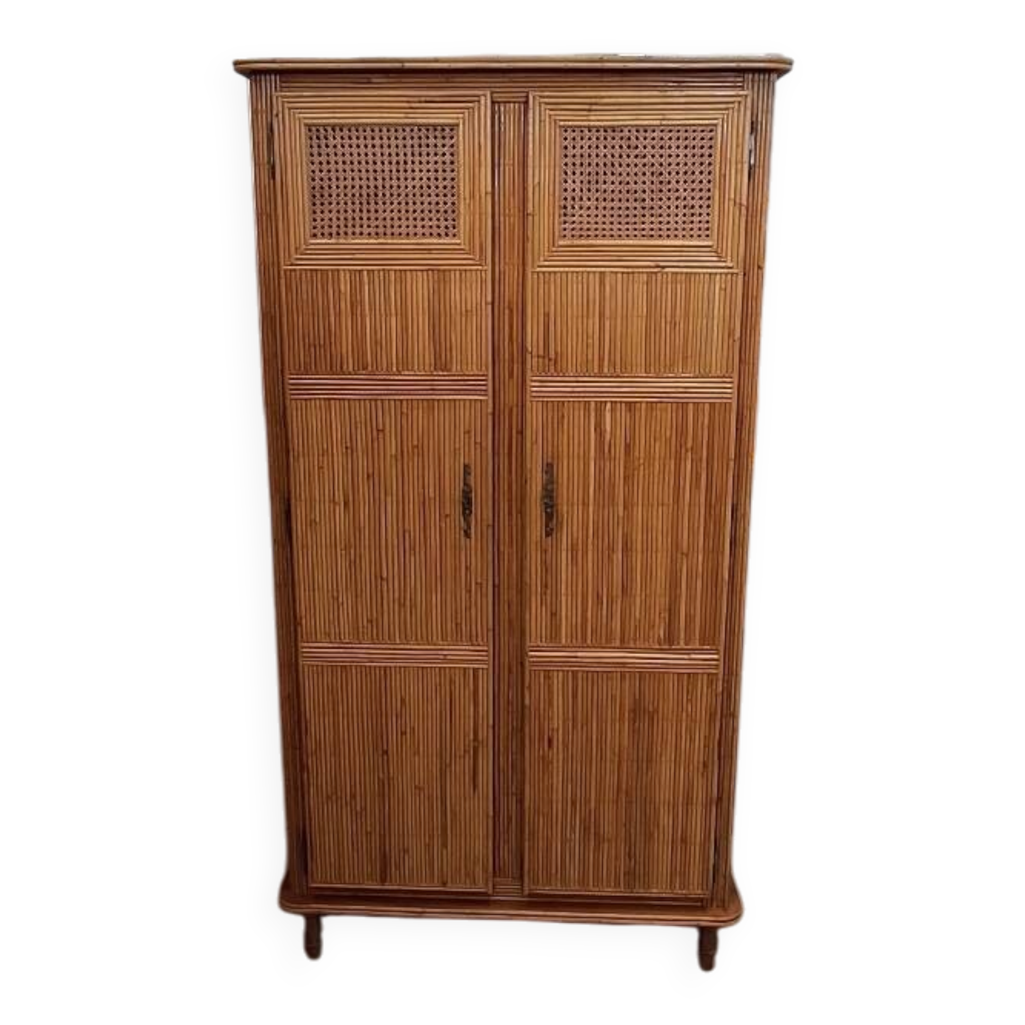 Rattan wardrobe