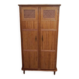 Rattan wardrobe