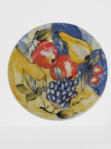 Vintage hostess plate in earthenware