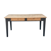 Office tray pine feet oak painted black