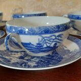 Set of six porcelain cups