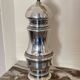 Silver metal pepper mill