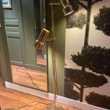 Danish reading lamp 2 height-adjustable reflectors in gold brass Frandsen