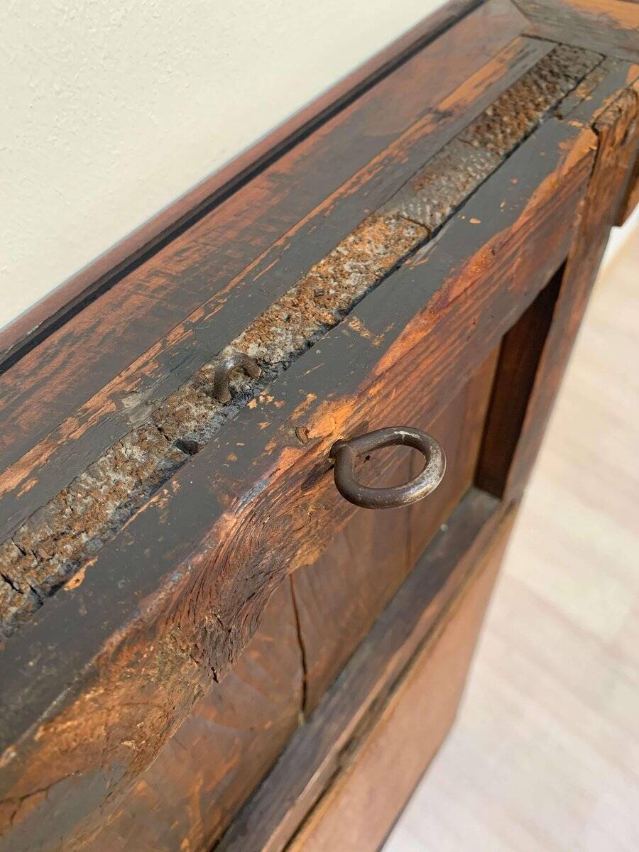 Small Biedermeier Wall Mirror, Cherry Veneer, South Germany, circa 1820