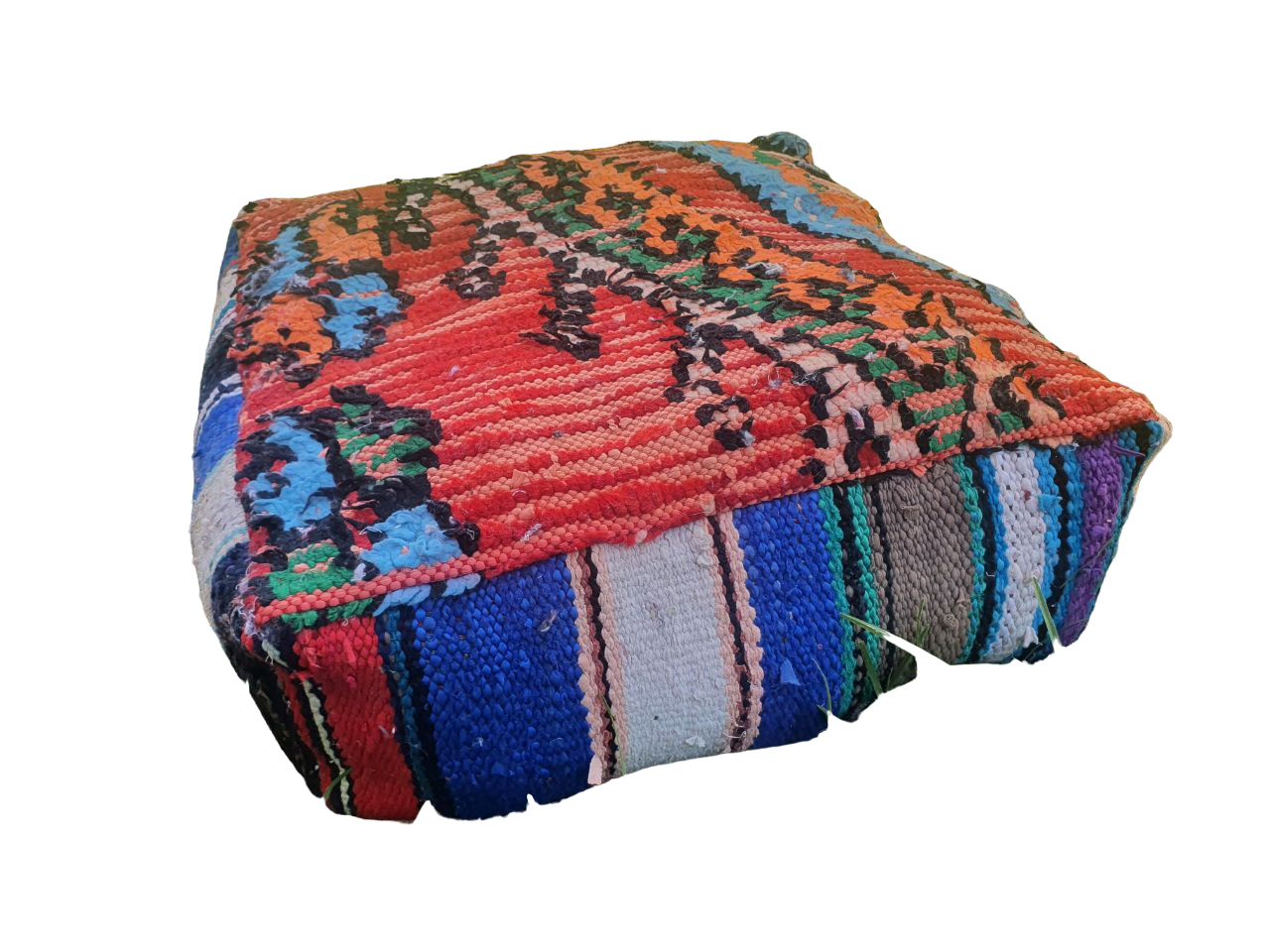 Moroccan carpet pouf