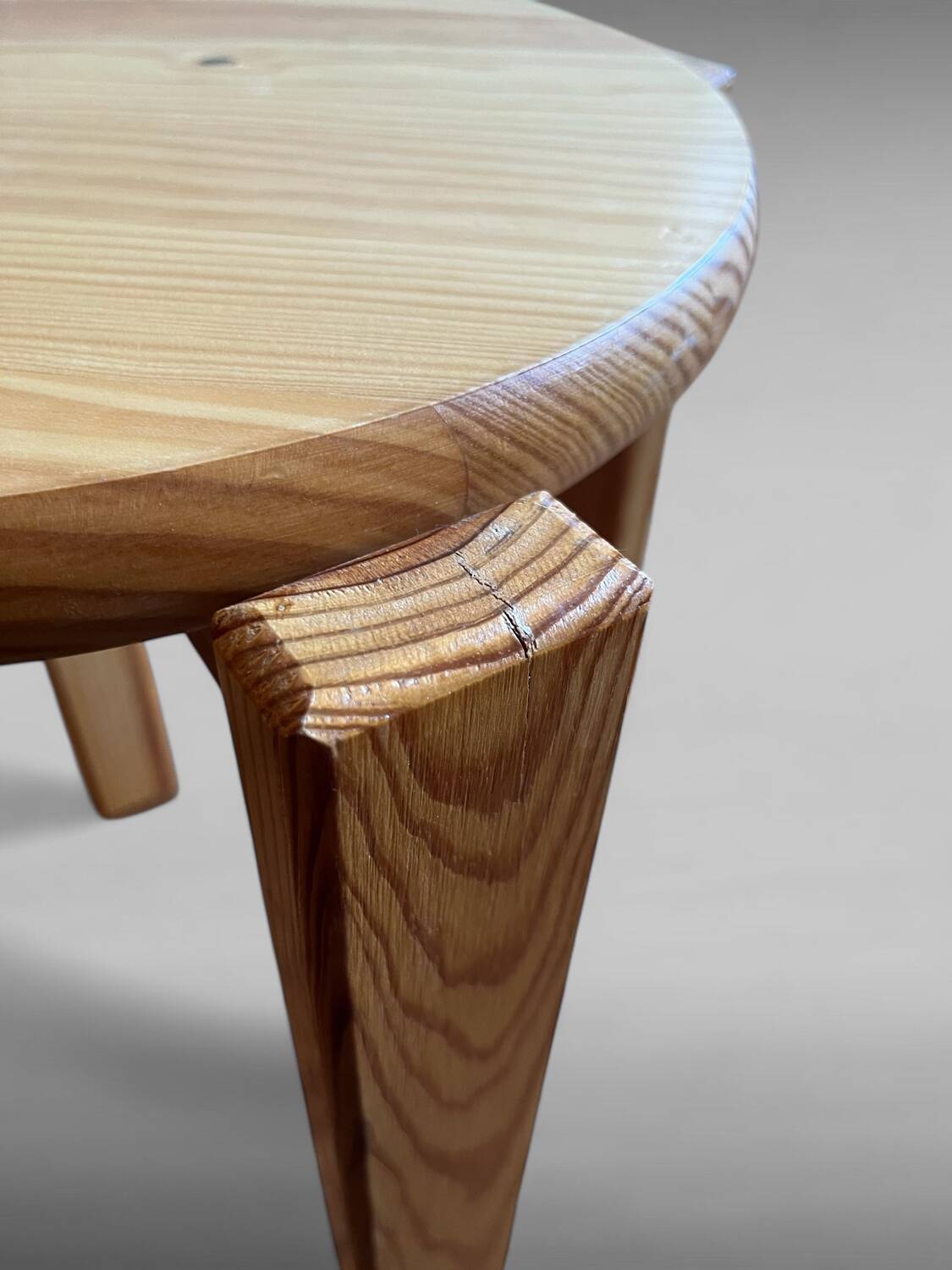 Tabouret en bois résineux, set de 4