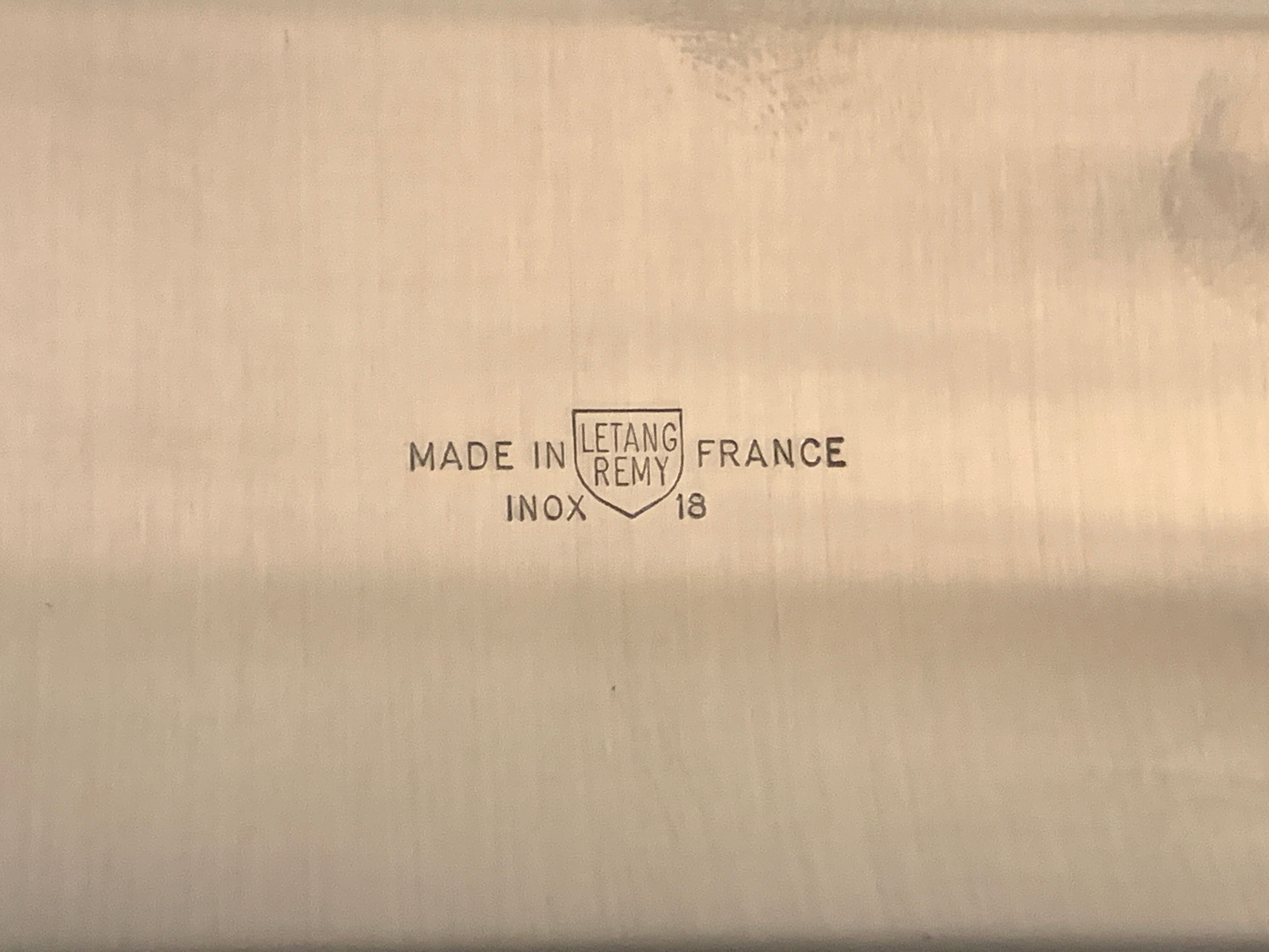 Soliflore vase en inox Létang Rémy, 1970