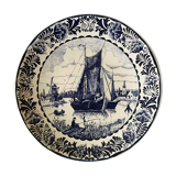 Plat en faience de Delfts Blauw Chemkefa - made in Holland