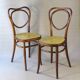 Fake pair of caned bistro chairs, Kohn and Mundus, circa 1910 - no Thonet.