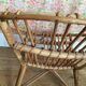 Children's rattan basket armchair