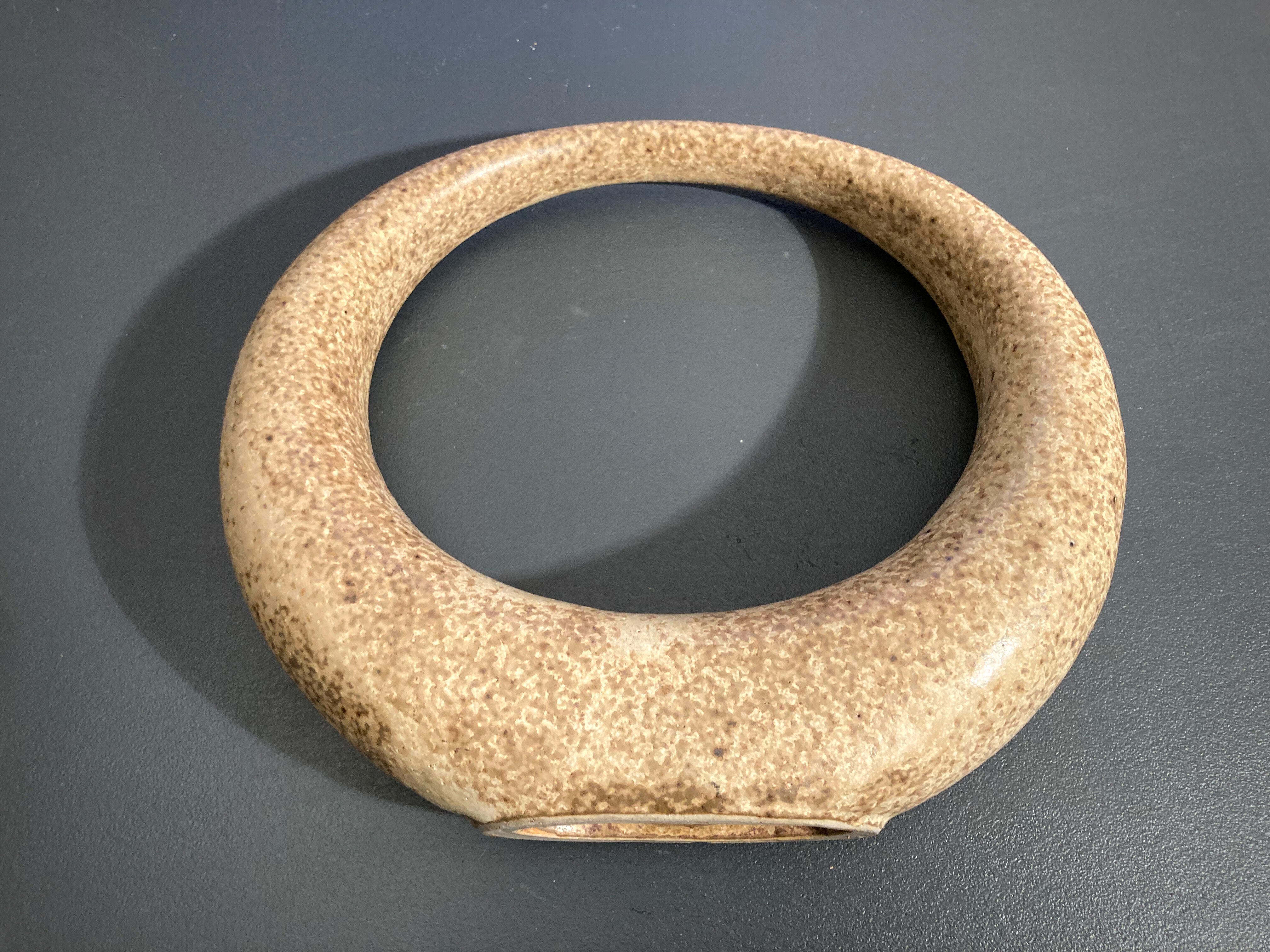 Vintage stoneware soliflore ring