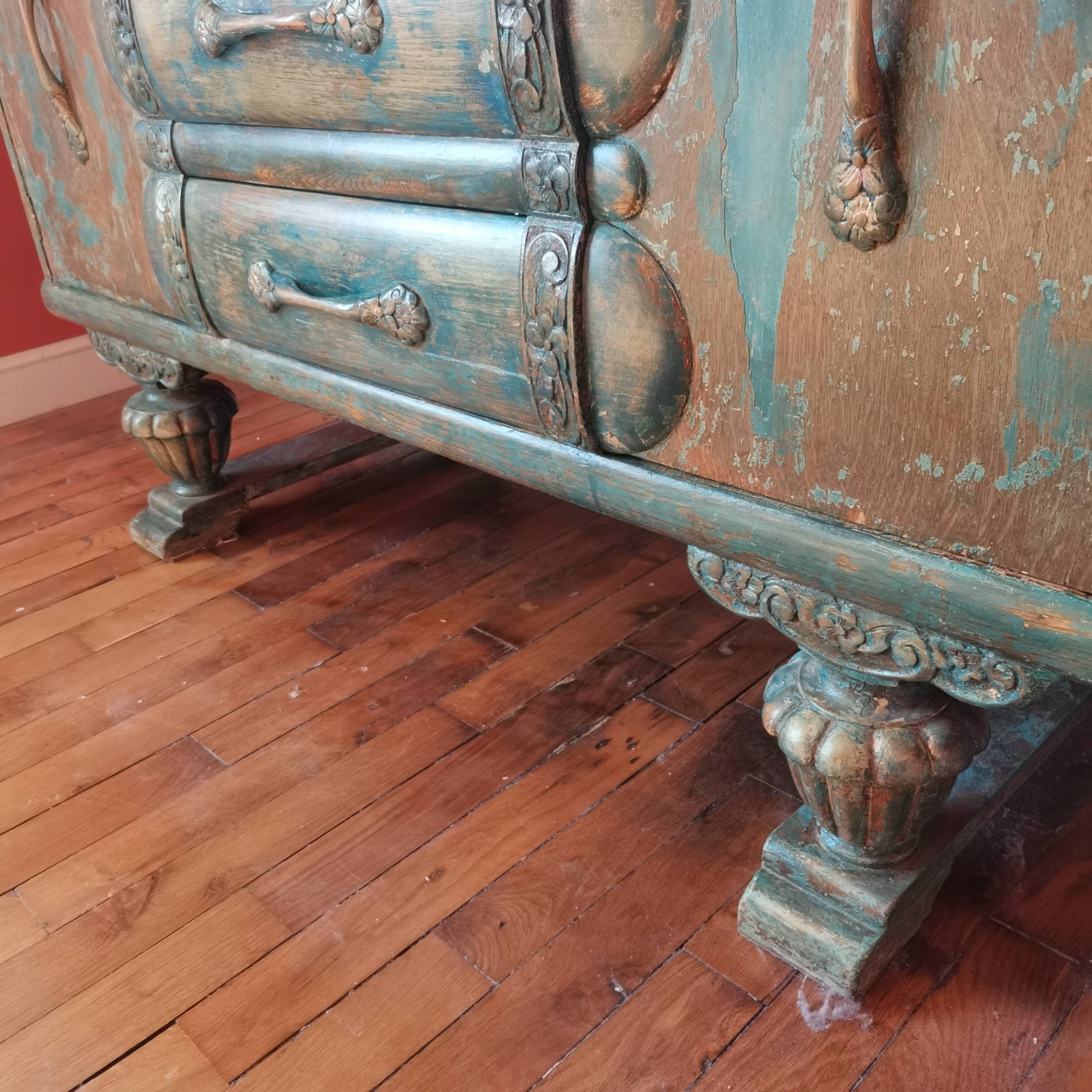 Buffet / commode indien colonial UNIQUE