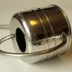 Stainless steel watering can, complete usuable, vintage from the 1970s