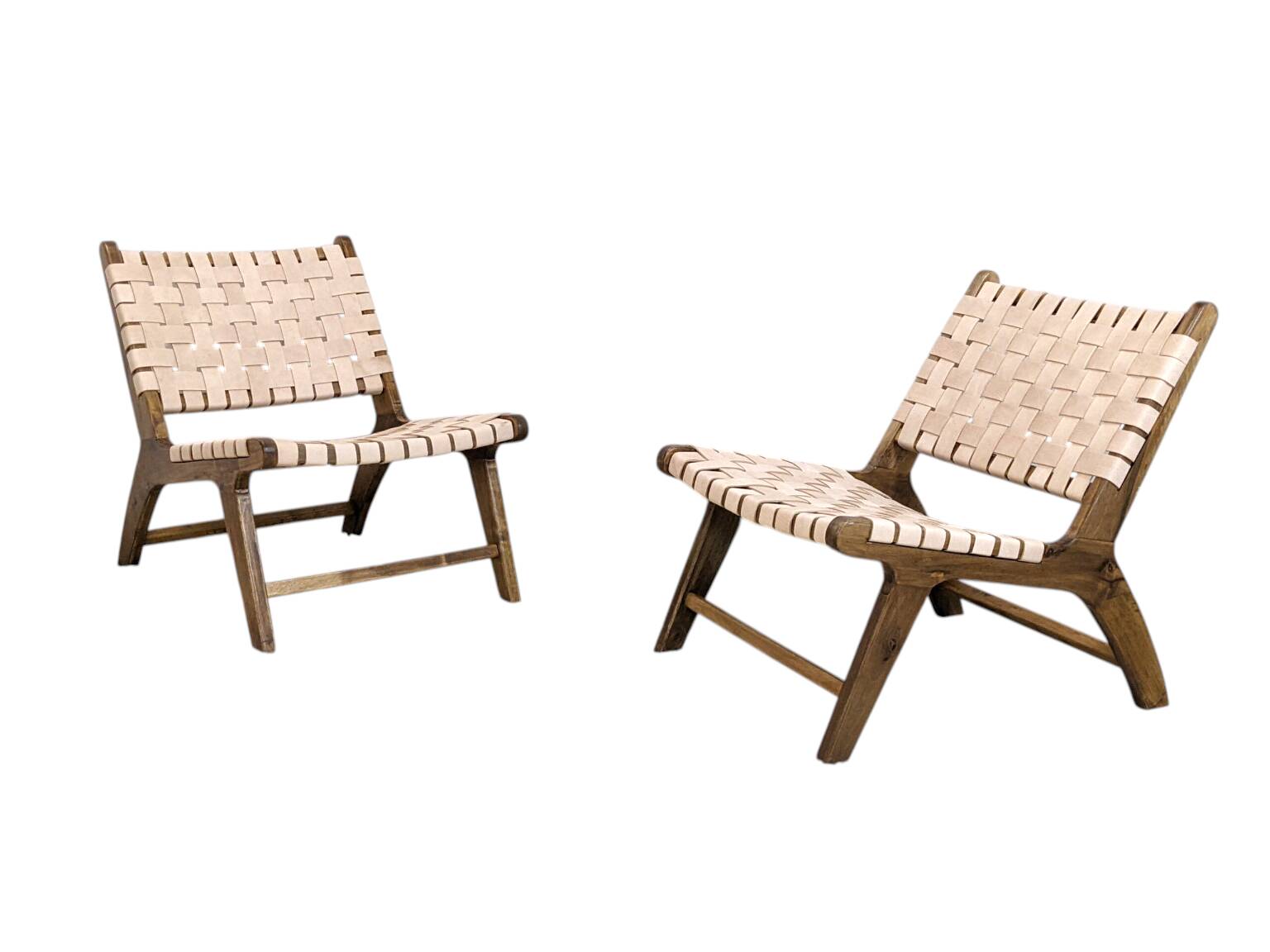 Two leather armchairs