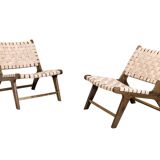 Two leather armchairs