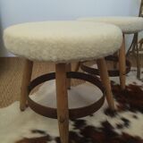 3 vintage stools 50s