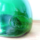 Old blown glass bottle, free form. Armagnac