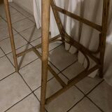 Rattan coat rack