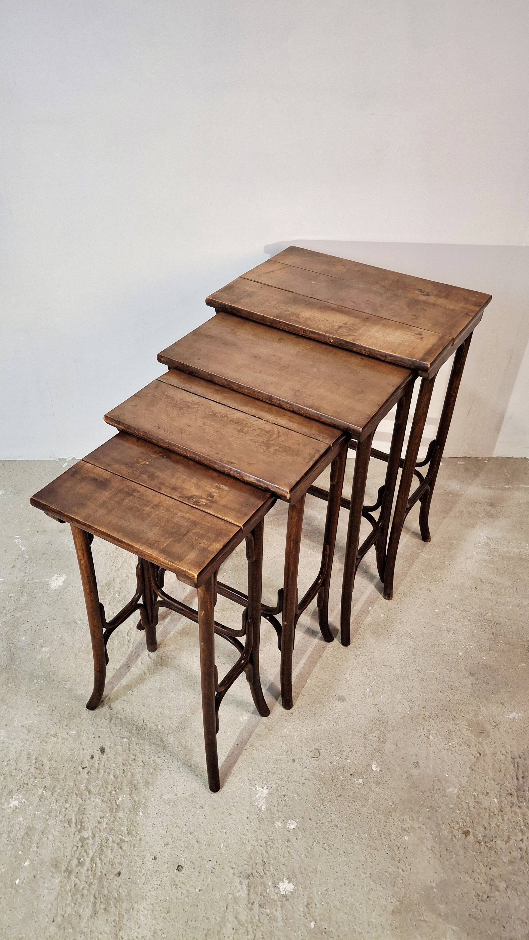 Thonet Bentwood Nesting Tables Set of 4