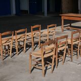 Set of 8 provencal chair mulched
