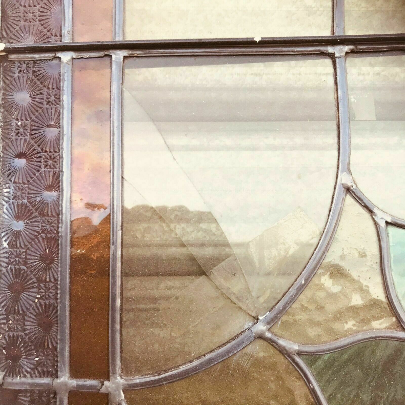 Separation of three Art Deco stained glass doors from the 1900s