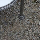 Art Deco side table, end table in chromed metal and mirror, 1930