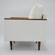 Original 70's armchair ZWP-08, fully restored, Bouclé, white