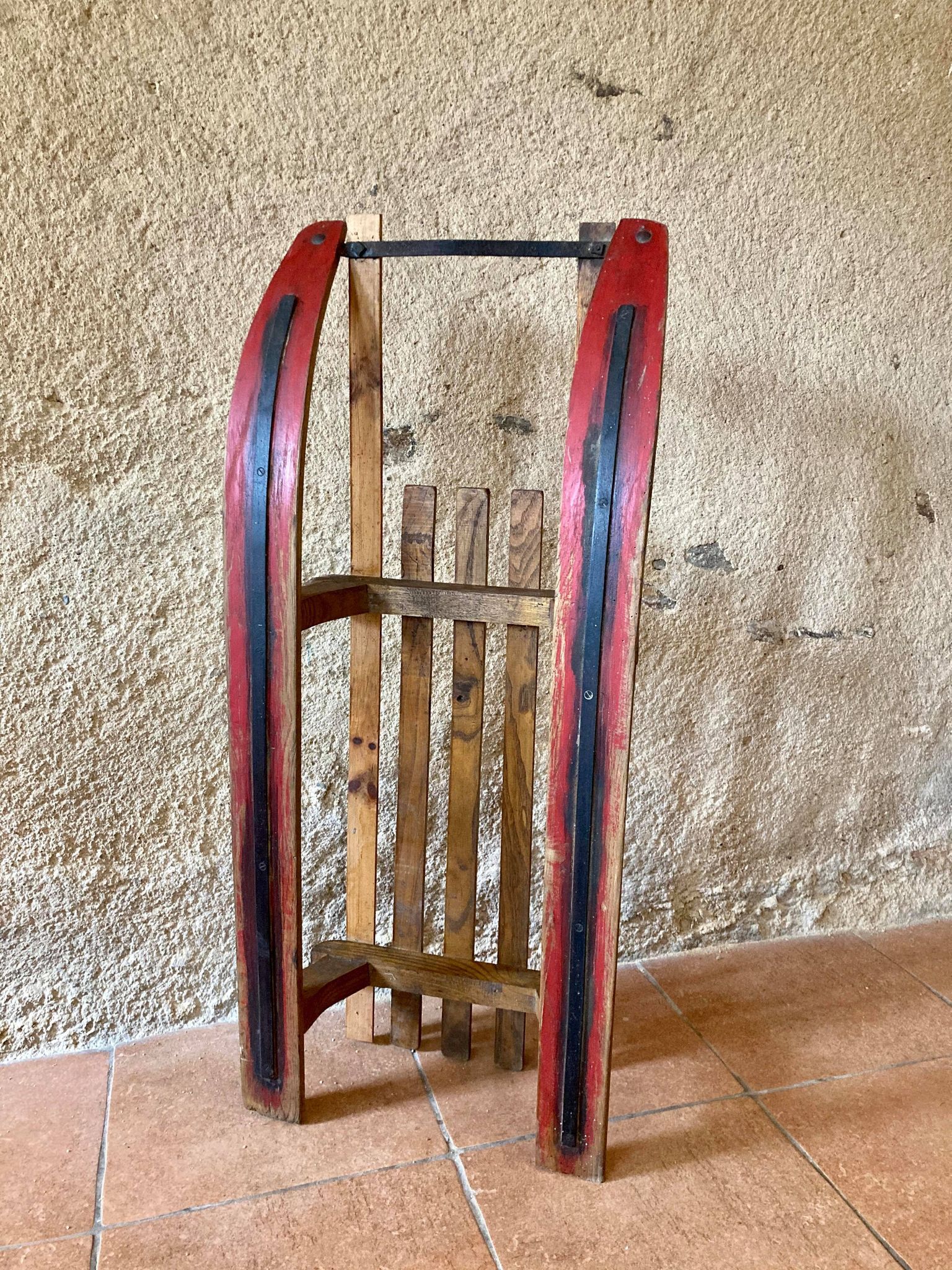 Wooden sledge from the 1950s