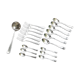 Set forks,spoons, ladle.silver metal