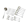 Set forks,spoons, ladle.silver metal