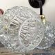 Pair of chiseled glass wall sconces