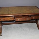 English mahogany bureau plat circa 1900