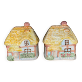 Vintage cottage salt and pepper shaker
