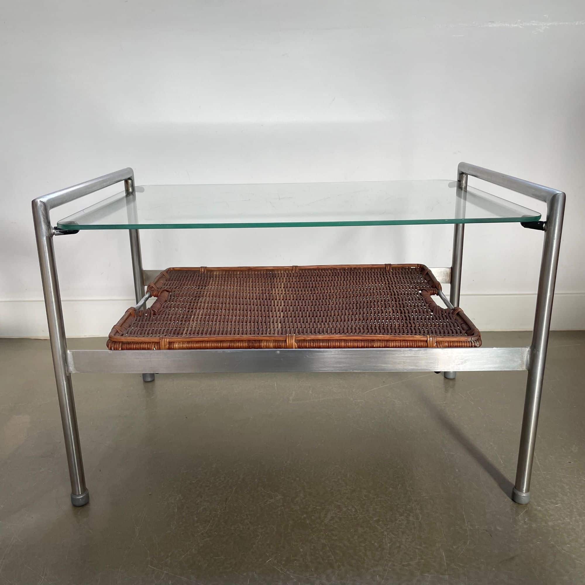 Fauteuil et table basse ou d'appoint, Gebr. Jonkers, années 50/60