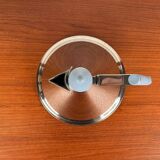 Postmodern German stainless steel kettle by Fissler, 1980s.