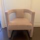 Fauteuil rose poudré