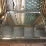 Silver-plated metal serving tray