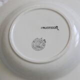 Set of 5 Boch soup plates, Fructidor service, vintage
