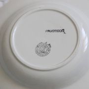 Set of 5 Boch soup plates, Fructidor service, vintage