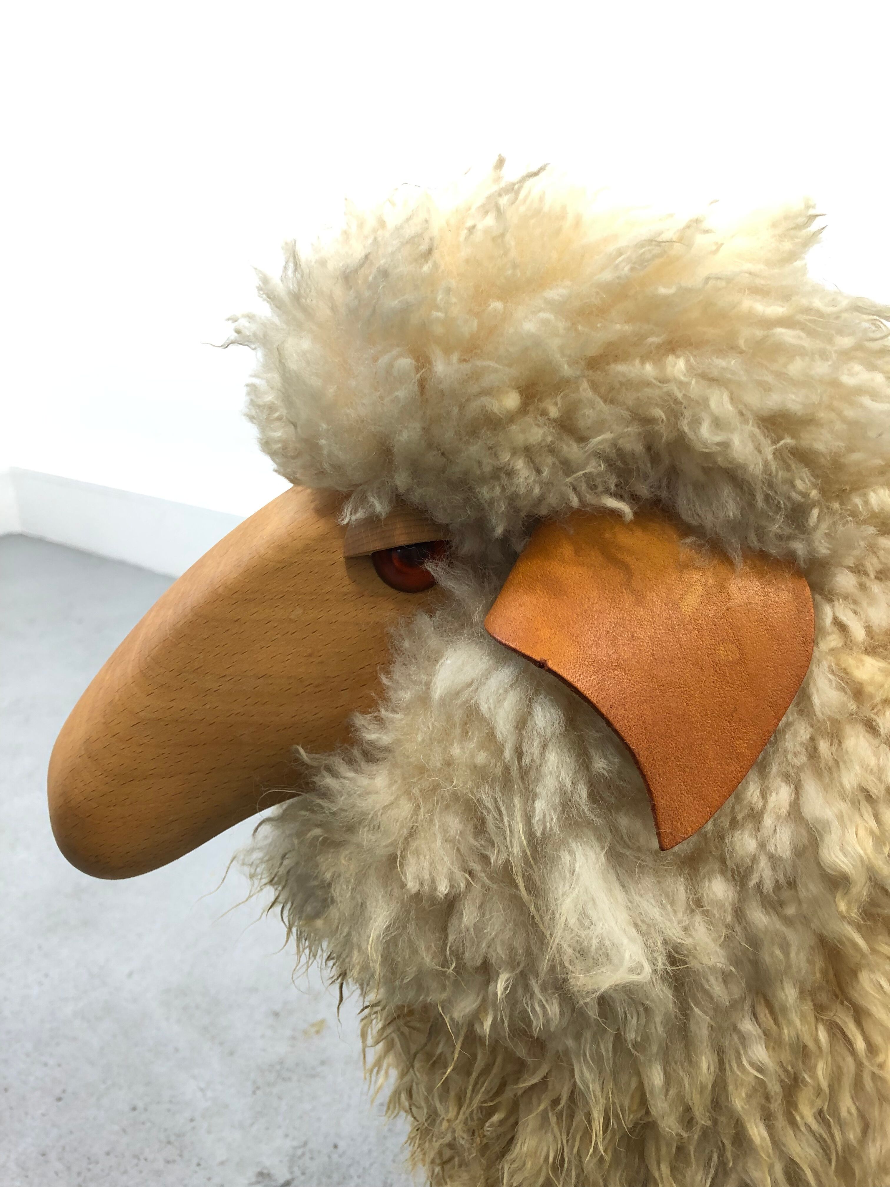 Wool Sheep Sculpture by Hanns-peter Krafft for Meier, 1970s