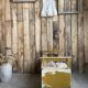 Patinated children's storage bench (renovated)