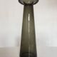 Vase mid century scandinave en verre gris kaki