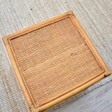 Bamboo and rattan coffee table